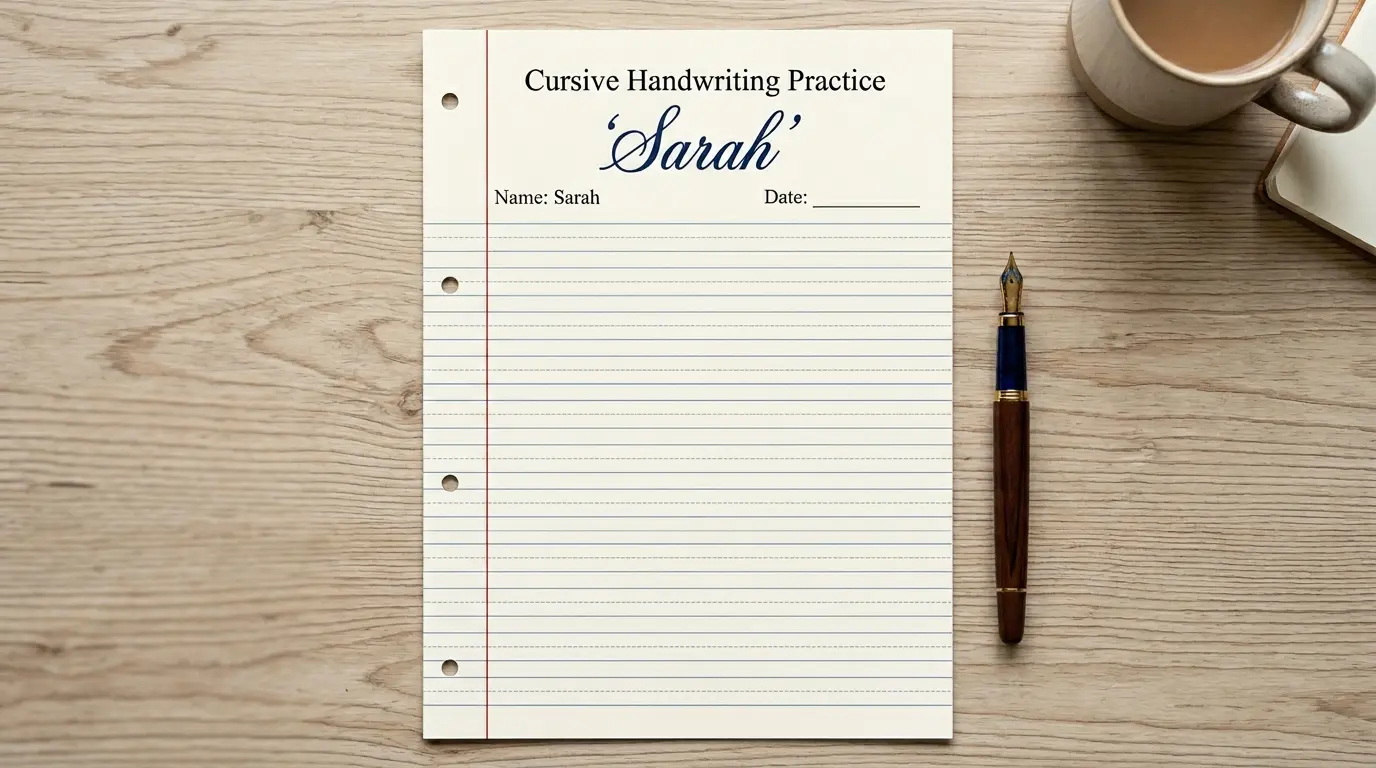 custom cursive practice sheet generator free at handwritingmaker.com